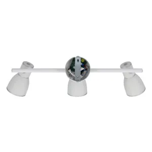 Nástenná lampa 3X40W E14 biela/chróm