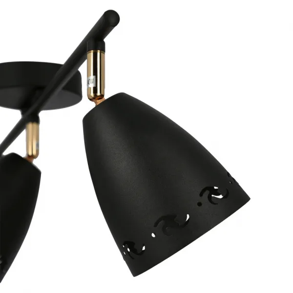 Stropná lampa 3xE14 70cm COTY STRIP ČIERNA