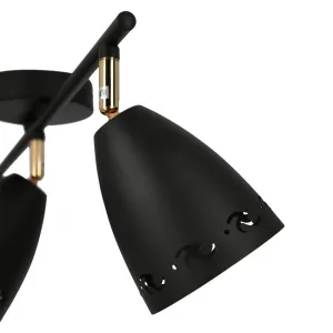 Stropná lampa 3xE14 70cm COTY STRIP ČIERNA