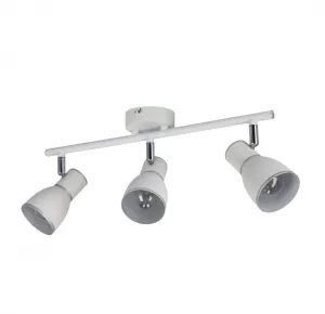 Nástenná lampa 3X40W E14 biela/chróm