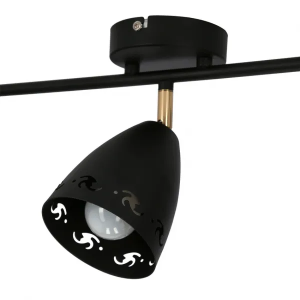 Stropná lampa 3xE14 70cm COTY STRIP ČIERNA