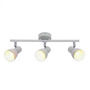 Nástenná lampa 3X40W E14 biela/chróm
