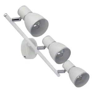 Nástenná lampa 3X40W E14 biela/chróm