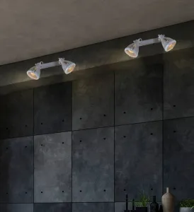 Nástenná lampa Crodo E14 sivá