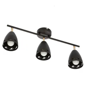 Stropná lampa 3xE14 70cm COTY STRIP ČIERNA