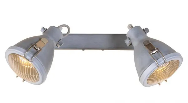 Nástenná lampa Crodo E14 sivá