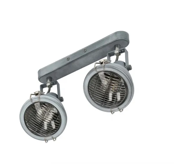 Nástenná lampa Crodo E14 sivá