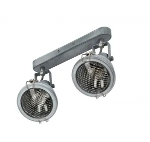 Nástenná lampa Crodo E14 sivá
