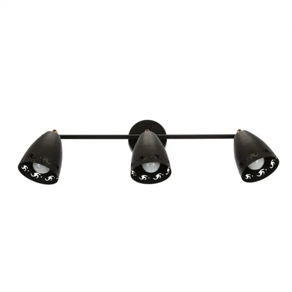Stropná lampa 3xE14 70cm COTY STRIP ČIERNA
