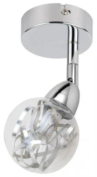 LED SMD nástenná lampa BOLO CHRÓM