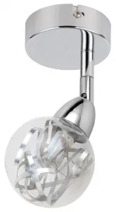 LED SMD nástenná lampa BOLO CHRÓM