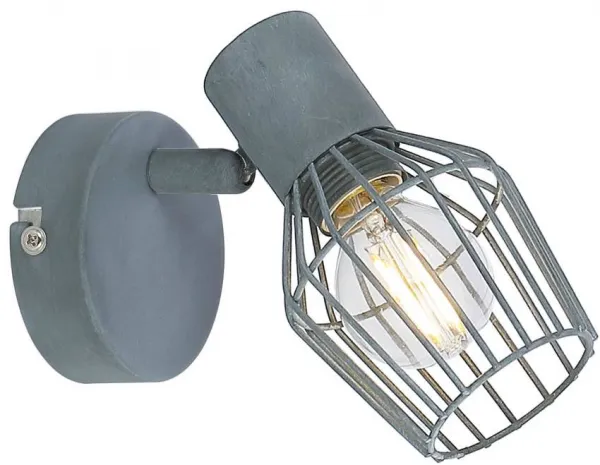Nástenná lampa 1X40W E14 sivá VIKING