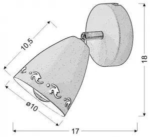 Nástenná lampa coty e14 biela matná