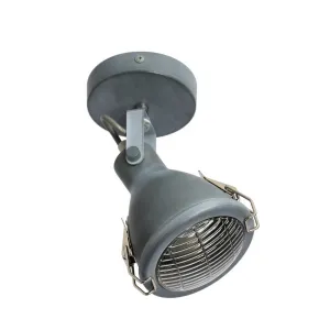 Nástenná lampa Crodo E14 sivá