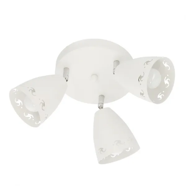 Stropná lampa Coty 3xE14 biela matná
