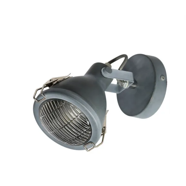 Nástenná lampa Crodo E14 sivá