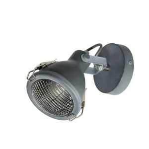 Nástenná lampa Crodo E14 sivá
