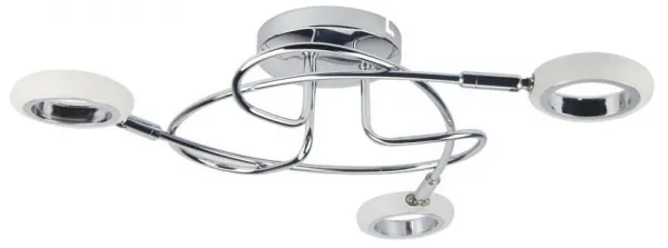 Stropné svietidlo plafond 3X4W LED chróm 3000K AURELION