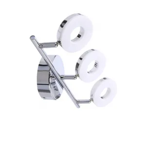 Nástenná LED pásová lampa 3X5W chróm THEMA