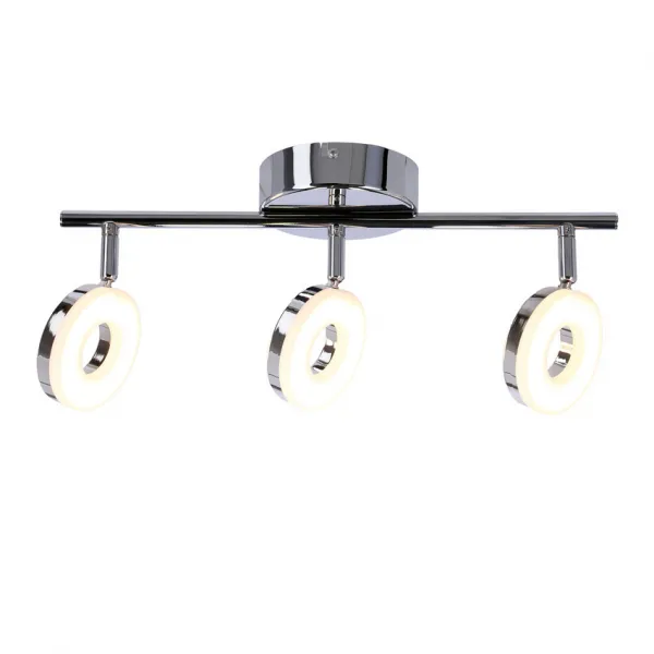 Nástenná LED pásová lampa 3X5W chróm THEMA
