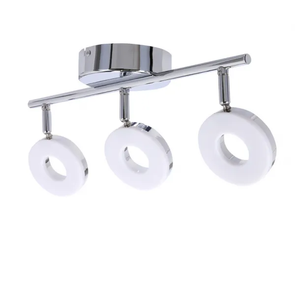Nástenná LED pásová lampa 3X5W chróm THEMA