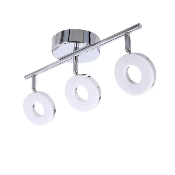 Nástenná LED pásová lampa 3X5W chróm THEMA