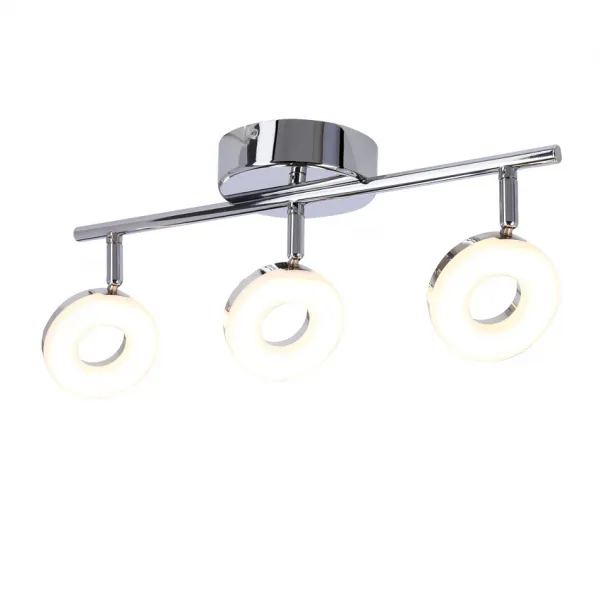 Nástenná LED pásová lampa 3X5W chróm THEMA