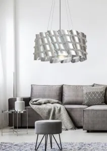 Závesná lampa s kovovým tienidlom a korálkami 60W Smile