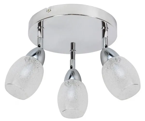 LED stropné svietidlo SMD 3x6W 34cm RICO CHROME