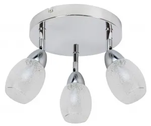 LED stropné svietidlo SMD 3x6W 34cm RICO CHROME