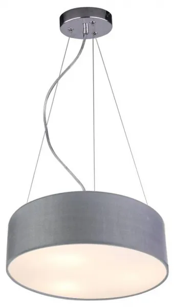 Okrúhla závesná lampa sivá 40cm nastaviteľná 3x40W Kyoto