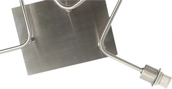 Stropná lampa saténovo-niklové tkané tienidlo 6x40W Sax