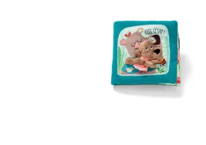 Lilliputiens - textilná knižka s prstovou bábkou - medvedík César