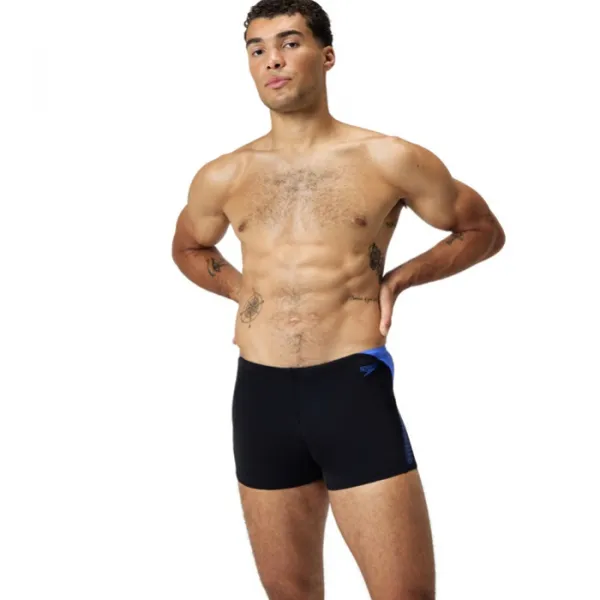 Speedo hyperboom splice aquashort black/blue s - uk32