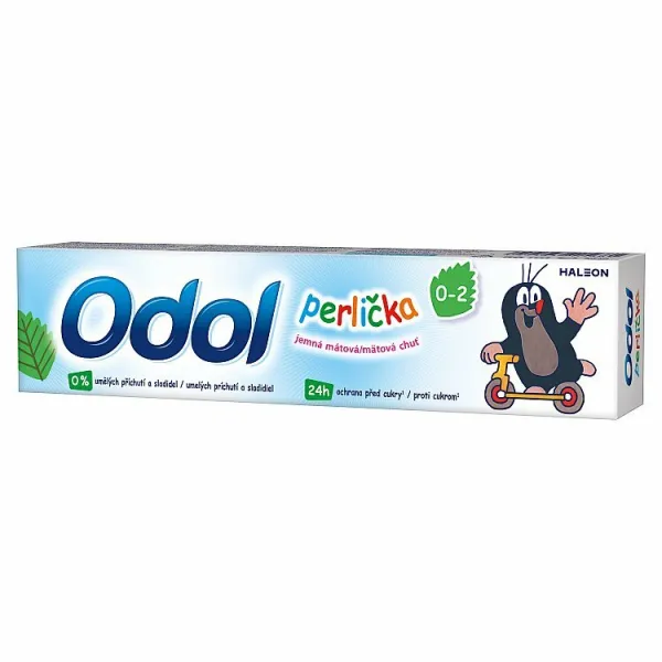 Odol Perlička zubná pasta s fluoridom jemná mätová chuť 50 ml 1ks