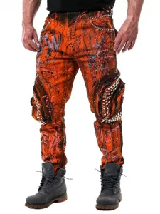 Pánske rifle CIPO & BAXX CD634 ORANGE Farba: Oranžová, Konfekčná veľkosť: W33/L34