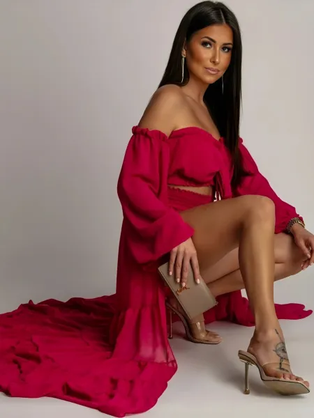 ASPERISSIA Dámsky komplet CARMEN Farba: Fuchsia, Konfekčná veľkosť: ONESIZE