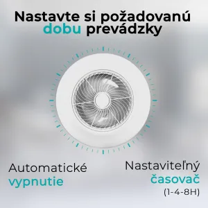 Noaton 12058W Triton, biela, stropný ventilátor so svetlom