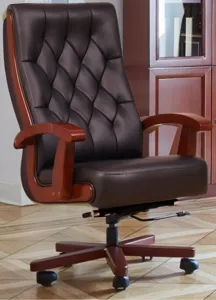 BEMONDI Kancelárské kožené kreslo CONSUL hnedé