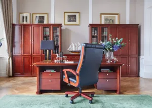 BEMONDI Kancelárské kožené kreslo CONSUL čierné