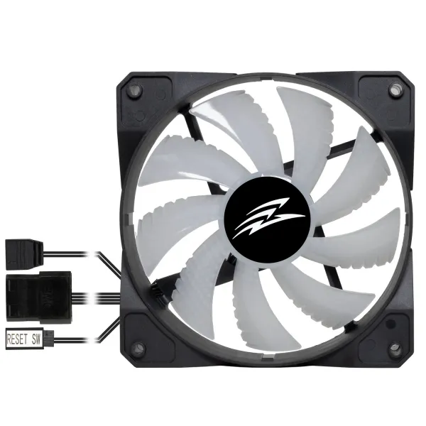 EVOLVEO 12FM ventilátor 120mm, ARGB, čierny rám, master