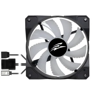 EVOLVEO 12FM ventilátor 120mm, ARGB, čierny rám, master