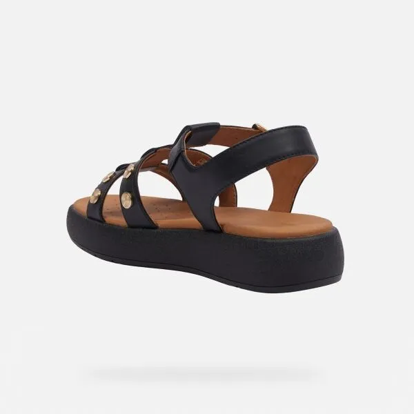 Black women's sandals Geox Camalei - Women's