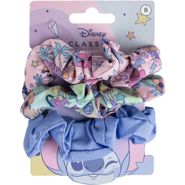 Disney Stitch Scrunchies gumičky do vlasov 3 ks