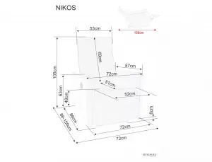 Signal Polohovací křeslo NIKOS Brego světle béžové