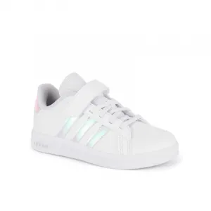 Dievčenská rekreačná obuv ADIDAS Grand Court 2.0 K cloud white iridescent cloud white