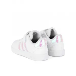 Dievčenská rekreačná obuv ADIDAS Grand Court 2.0 K cloud white iridescent cloud white