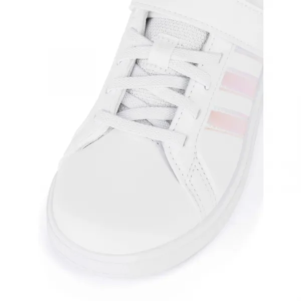 Dievčenská rekreačná obuv ADIDAS Grand Court 2.0 K cloud white iridescent cloud white