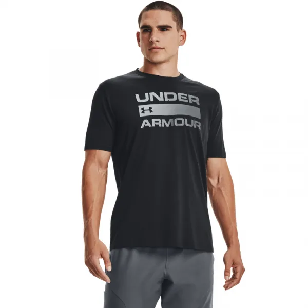 Pánske tričko s krátkym rukávom UNDER ARMOUR UA TEAM ISSUE WORDMARK SS-BLK