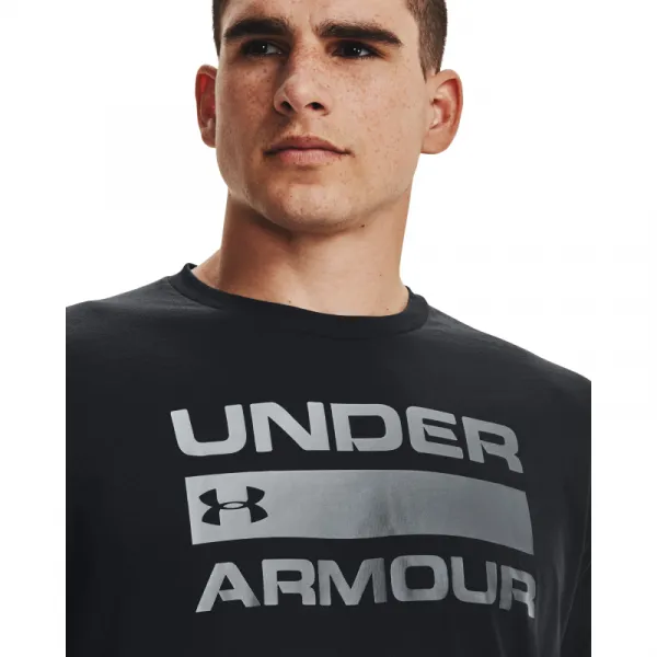 Pánske tričko s krátkym rukávom UNDER ARMOUR UA TEAM ISSUE WORDMARK SS-BLK